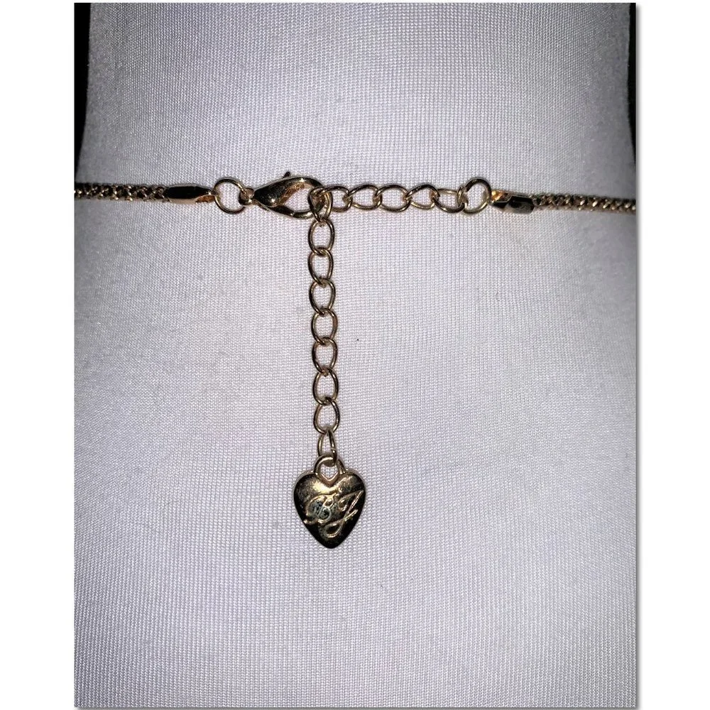 Betsey Johnson Sparkly Open Winged Crystal Owl Pendant Statement Necklace EUC - Picture 3 of 6